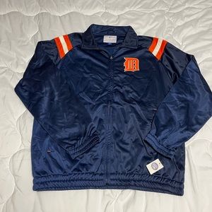 Detroit Tigers Jacket  Genuine Merchandise MLB Full Zip Satin